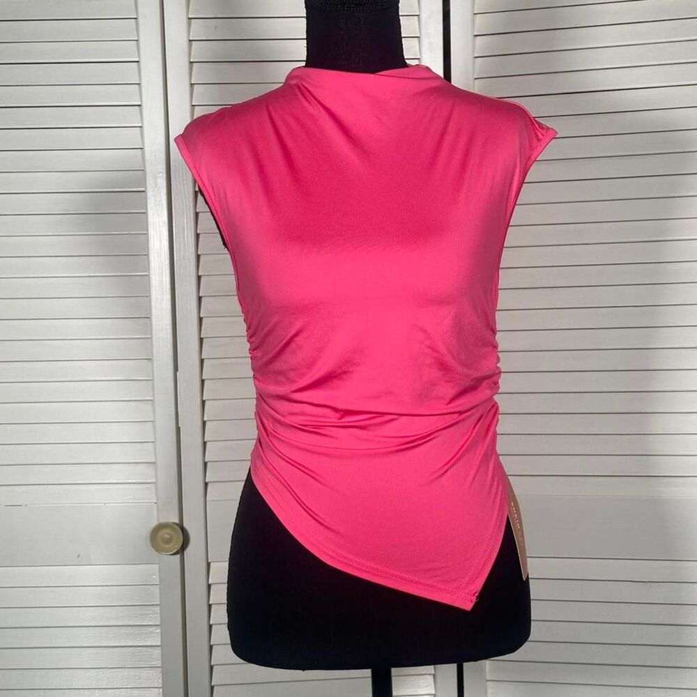 Shein Asymmetrical Hem Ruched Sides Top